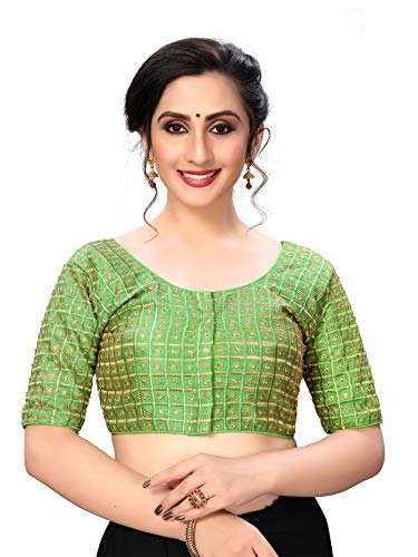 TreegoArt Fashion Chemisier en Soie Fantôme Brodé À Demi-Manches Cover