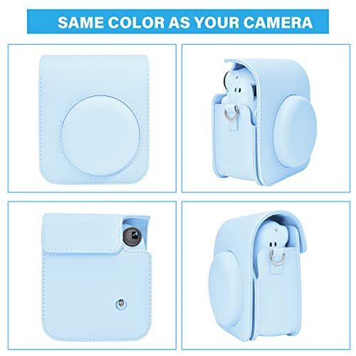 Funda para Cámara Fuji Instax Mini 12 Azul Pastel miniatura 2