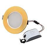  Accueil AC86-260V - Proyector de techo con luz blanca LED empotrable, con controlador LED