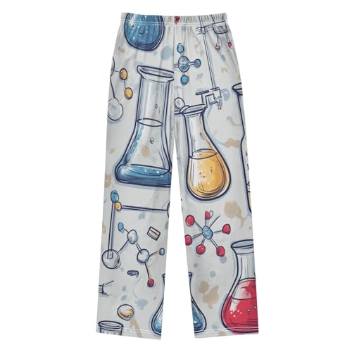 ZZXXB Chemistry Experiment Formula Boys Long Pants Soft Trousers Elastic Waist Kids Lounge Bottoms with Pockets S-XL2