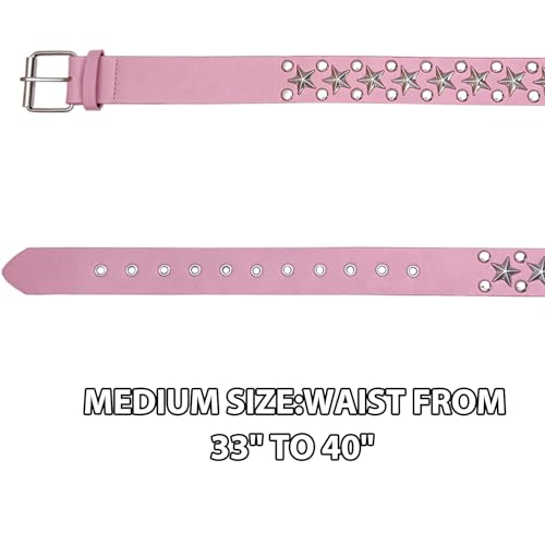 Star Studded Belt Rivet Y2k Belts Women Punk Accessories Gothic Belt4