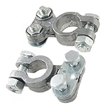 Auto Car Metal Straight Battery Terminals Clamps Connectors 12V 24V Pair