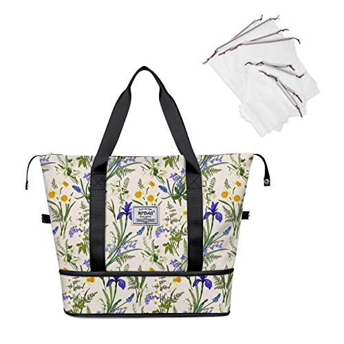 NPBAG Women Travel Duffel, Large Expandable Weekender Carry-on Tote, Gym Workout Overnight Bag, Mommy Hospital Bag for Labor and Delivery by NPBAG - Used condition - US$12.31