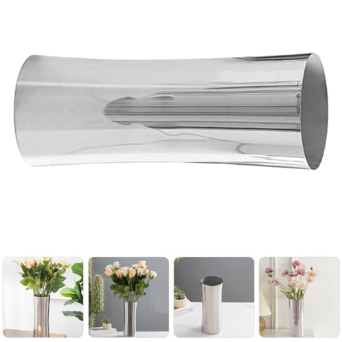 Vase en acier inoxydable décoration table moderne fleurs - 8