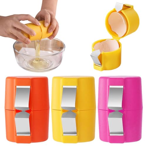 Egg Shell Opener, Egg Opener Tool, Egg Slicer 1PCS, No Mess Easy Egg Opener, Egg Cracker Tool Egg Cracker Separator Tool, Kitchen Baking Tools, Portable Egg Cracking Tool for Home Dorm Kitchen