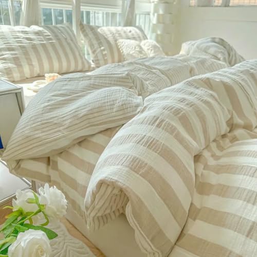 Housse de couette à rayures pour transformer votre chambre en un cocon de douceur
