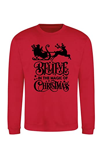 Sweat-shirt de Noël Edward Sinclair Rouge L à Offrir pour les Fêtes
