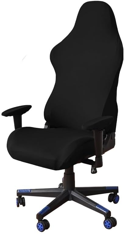 GUYANA Fundas para silla de juego de 4 piezas con reposabrazos empalmado para silla de oficina, protector de reposabrazos de computadora Forros para