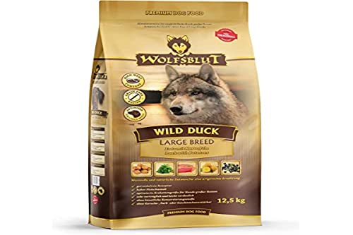 Produktbild von Wolfsblut Wild Duck Large Breed Ente mit Kartoffeln Hundetrockenfutter - 12,5 kg