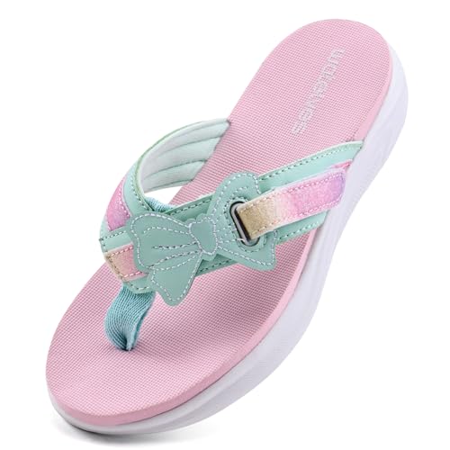 Image of WateLves Girls Flip Flops Non-Slip Casual Thong Sandals Summer Sandal Shoes for Beach Swim Pool (Little Kid /Big Kid)