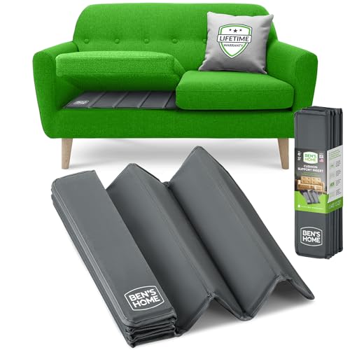 Image of BEN'SHOME Couch Cushion Support, Fix Sagging Loveseats | 38-45 inch x 23 inch | Thick 0.5״ Wood Boards Under Cushions with Anti-Slip Fabric to Repair Sagging Loveseat Springs, Worn Sofa Replacement