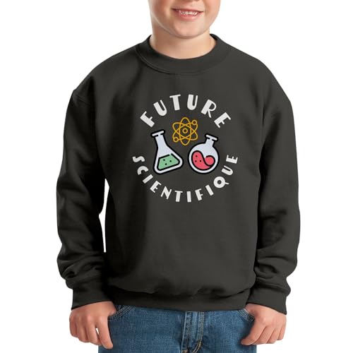 Sweatshirt Enfant Future Scientifique pull imprimé éducation sciences et technologie