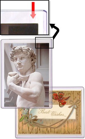 Storesmart - Magnetic-Back Rigid Protectors 5-Pack - 5" X 7" - Clear Plastic Sign Holders - Refrigerator Or Locker Magnet - Top Loaders - Hpp5X7M-5 #TOP1