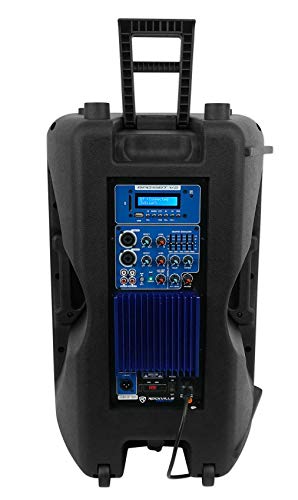 Rockville RPG15BT V2 15\" Powered 1000W DJ PA Speaker w/Bluetooth + Remote + Wireless Link to Additional Speaker, Black - Thumbnail 5