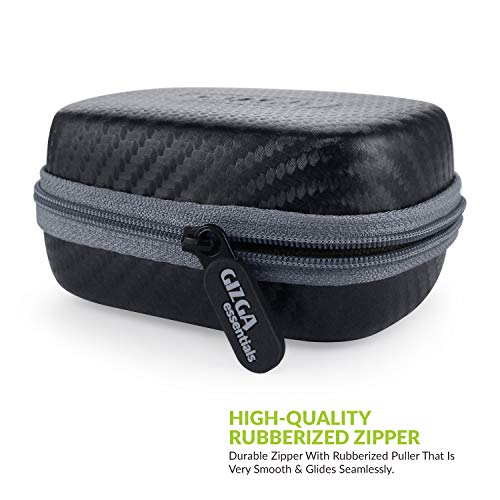 Image of GIZGA essentials Carrying Case for Jiofi 4G M2S&Jiofi3 WiFi Hotspot Dongle,Shock Asbsorber Protective Carbon Fibre Material,Detachable Hook,Mesh Pocket,Black,Single Band,0 gigabits per Second