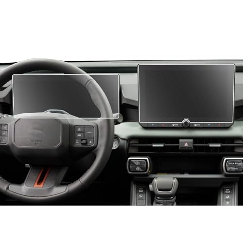 Image of CDEFG 2Pcs 2026 RAV4 Screen Protector Matte for 2026 Toyota RAV4 10.5-Inch (LE /XLE /SE /XLE Premium /Woodland), Tempered Glass [No Glare & Fingerprint] 2026 RAV4 Hybrid Accessories (10.5 inch Navi & 12.3 inch Dash)