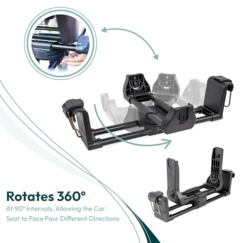 Image of WonderFold Car Seat Adapter for Stroller Wagon - Infant Car Seat Adapter with Secure Attachment - Works with Removable Benches - Easy to Install - Fits the W4 - Compatible with Cybex /Nuna /Maxi-Cosi