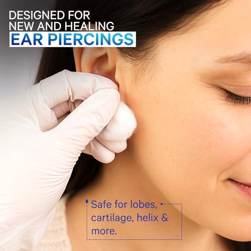 INVERNESS After Piercing Ear Care Solution 4 Oz– Gentle Antiseptic with Benzalkonium Chloride – Promotes Healing & Prevents Infection​ - Thumbnail 5