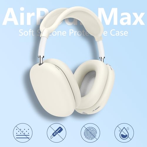 Case Cover for Airpods Max 2/1 Headphones, Ear Pad Case Cover/Ear Cups Cover/Headband Cover for AirPods Max (USB-C/Lightning) (2026/2024/2020), Silicone for Apple Airpod Max, Accessories Cases, Stone by Ensfomte - Image 2