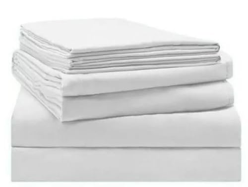Lençol Casal Superior Sem Elástico Percal 200 Fios 100% Algodão Hotel Pousada Clinica Hipoalergênico