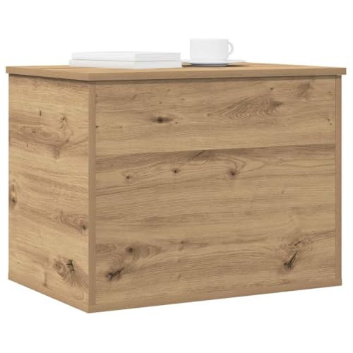 vidaXL Caja de Almacenamiento Roble Artisan 60 x 42 x 46 cm, Caja de Almacenamiento Moderna, Organizador Rectangular, Solución sin Desorden, Espacio Ample, Diseño Compacto