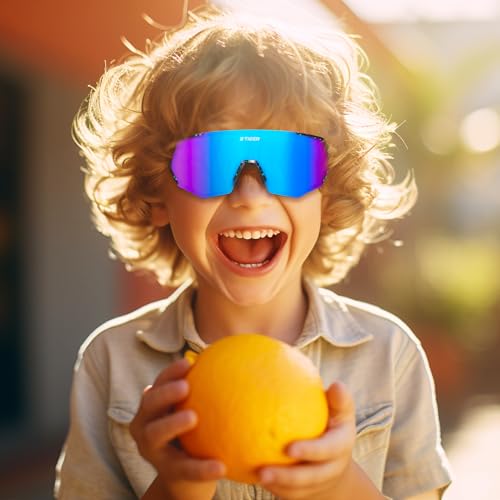 Image of X-TIGER Polarized Youth Baseball Sunglasses UV400 Kids Sunglasses Boys Girls 8-12 Youth for Softball Cycling Sports Glasses