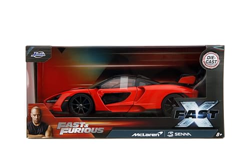 Fast & Furious JADA Toys MCLAREN SENNA 1:24 die-cast model car, toys for kids and adults, collect and play vehicle