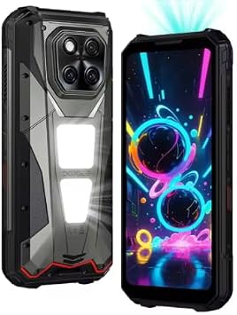 V Max Play 5G Projector Rugged Phone 20500mAh Dual Camping Lights Dimensity 7300 16GB+512GB NFC Smartphone