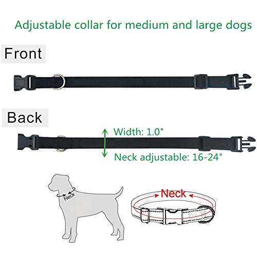 Bungee Dog Leash For Walking - Misthis 4-6Ft Heavy Duty Dog Leash With Highly Reflective Threads And Buffer For Medium And Large Dogs,Durable Car Seat Belt (Black) #TOP5