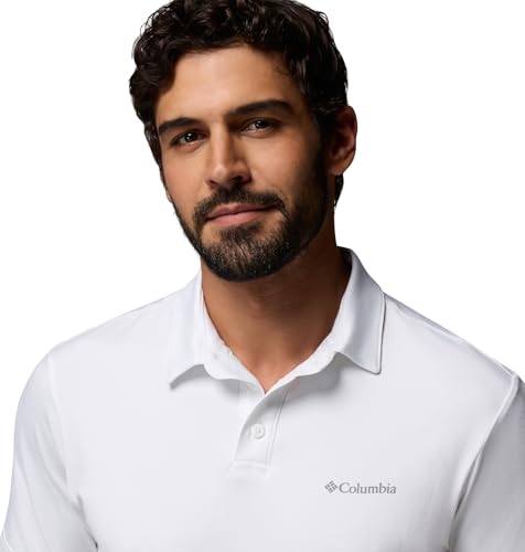 Columbia Men's Parsons Point Polo, White/White, 2X Tall - image 3
