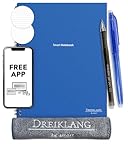 Dreiklang - be smart® Taccuino digitale riutilizzabile (Blu oceano, A 4)