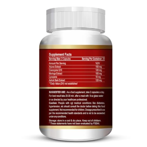 Image of ANC Cardizoom with Arjuna Extract & Moringa Extract Heart Health Supplement Veg (60 Capsules) for Men & Women (Pack of 1)