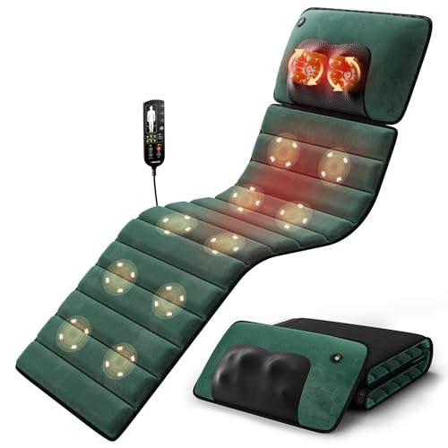 Himouta Full Body Massage Mat with Heat, Detachable Massager Pad Deep Tissue Pain Relief...