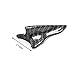 TASAN RACING Universal 10Pcs/Set ABS Car Roof Shark Fins Spoiler Wing Kit Air Vortex Generator C Style Carbon Fiber