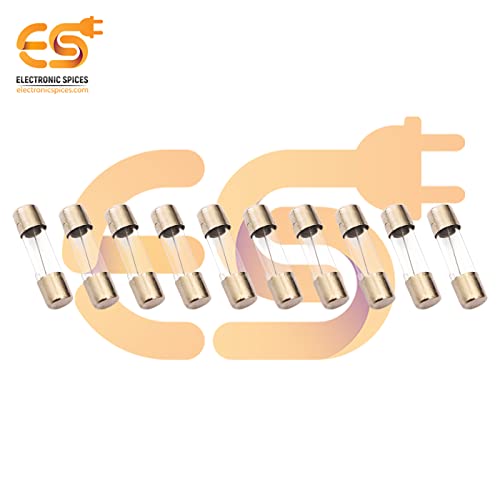 Image of Electronic Spices 10a 250v 5mm X 20mm Fast Acting Glass Tube Cartridge Fuse Pack of 20pcs