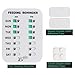 YAUYIK Dog Feeding Reminder, Puppy Feeding Schedule Chart, AM/PM Daily Indication Chart Feed/Walk Your Pets, Helps You to Track Pet Feeding & Walking (White)