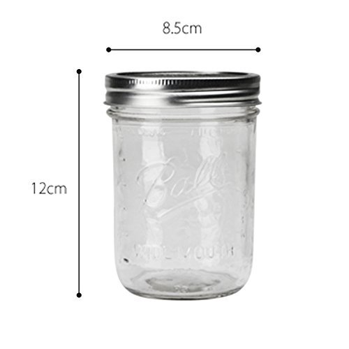 Amazon｜BALL メイソンジャー [ ワイドマウス 480ml クリア ]2個