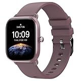 Higgs Correa 20mm Compatible con Amazfit Bip 3/Bip 3pro/Bip S/Bip S Lite/Bip Lite/Bip U pro/Correas Amazfit GTS/GTS 2(2Mini)/GTS 3/GTS 4 Mini Mujer Hombre,Pulsera Suave Silicona Deportiva Gris