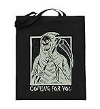 EINZIGARTIGES MOTIV – Ein gruseliger Jutebeutel mit einem schaurigen Sensenmann als Symbol des Todes. Mit seiner Sense bringt der Totengräber jeden Metalfan, Punker und Gothicanhänger zum Fürchten. Für Gläubiger an Okkultismus und an Übernatürliches, die schwarzen Humor besitzen.