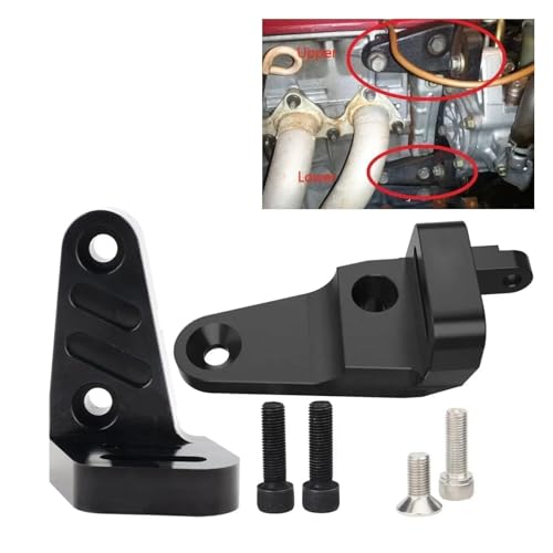 Lower + Upper Power Steering Bracket，Compatible With Civic 1992-2000 B16 GSR P72 B-Series Car Engine Parts High Quality 6061-T6(With the logo)