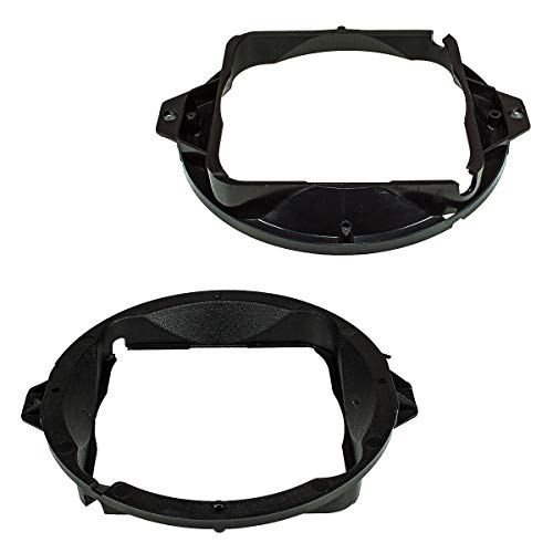 tomzz Audio 2803-010 Anillo adaptador de altavoz compatible con Audi A4 A3 TT Bandeja trasera para altavoces DIN de 165 mm