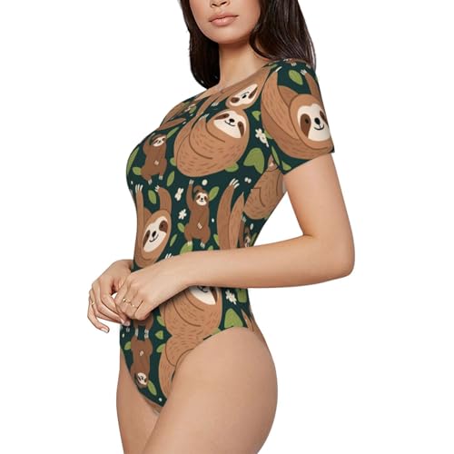 Women's One Piece Swimsuit Monokini Crewneck Swimdress Cheeky Beachwear2