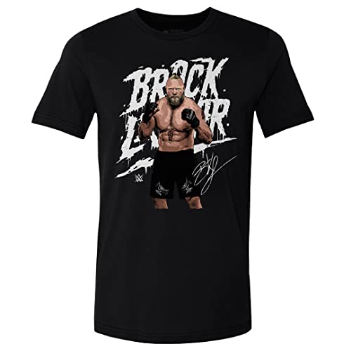500 LEVEL Brock Lesnar Shirt (Cotton, XXX-Large, Black) - WWE Men's Apparel - Brock Lesnar Rough WHT