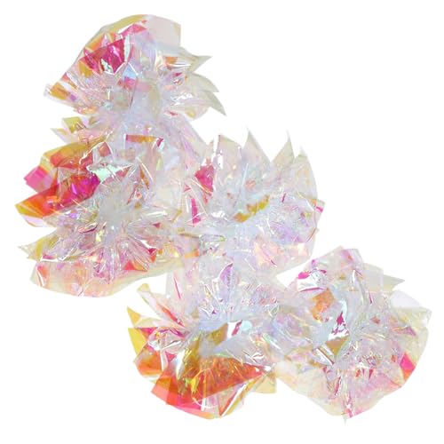 UPKOCH 5pcs Crinkle Ball Cat Interactive Sound Balls for Kitten Engaging Teasing for Cats Stimulates Curiosity and Exercise