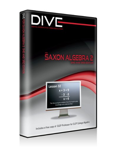 Dive Cd-ROM for Saxon Algebra 2 2nd 3rd Edition