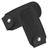 MAJORMENCH Tragbare Mundharmonika Tasche aus Pu Leder 2 Stück Kompakte Aufbewahrung Robust und Leicht Schwarz Musikerzubehör