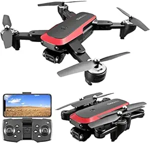 MAKEWELL ENTERPRISE S8000 Drone with 90 degree electrically adjustable 4k Camera for Kids and Adults - FPV Live Video Quadcopter, Long range distance up to 300m - 360 degree flip - Indoor & Outdoor Toy