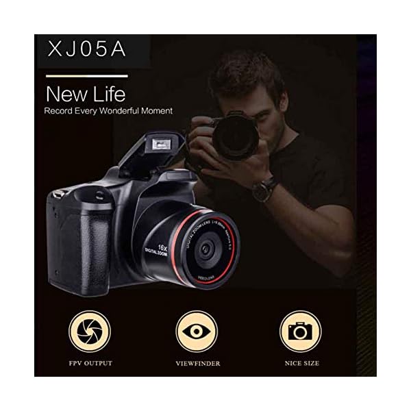 Buyfunny01 D05 Digitalkamera, 7,6 cm (3 Zoll) LCD-HD, 16-facher Zoom, Kompaktkamera, FPV-Ausgang, HD-SLR-AV… – Bild 5