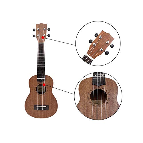 Ukuleles Mahogany Soprano Ukulele with Free Deluxe Stronghold Brand Soprano Musical Instrument New Ukulele Square Pattern Ukulele Instrument - Les Beatles, Paul McCartney, John Lennon, RIngo Starr, George Harrison Ukuleles Mahogany Soprano Ukulele with Free Deluxe Stronghold Brand Soprano Musical Instrument New Ukulele Square Pattern Ukulele Instrument