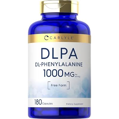 Carlyle DL-Phenylalanine | 1000mg | 180 Capsules | Non-GMO and Gluten Free Formula | DLPA Free Form Supplement